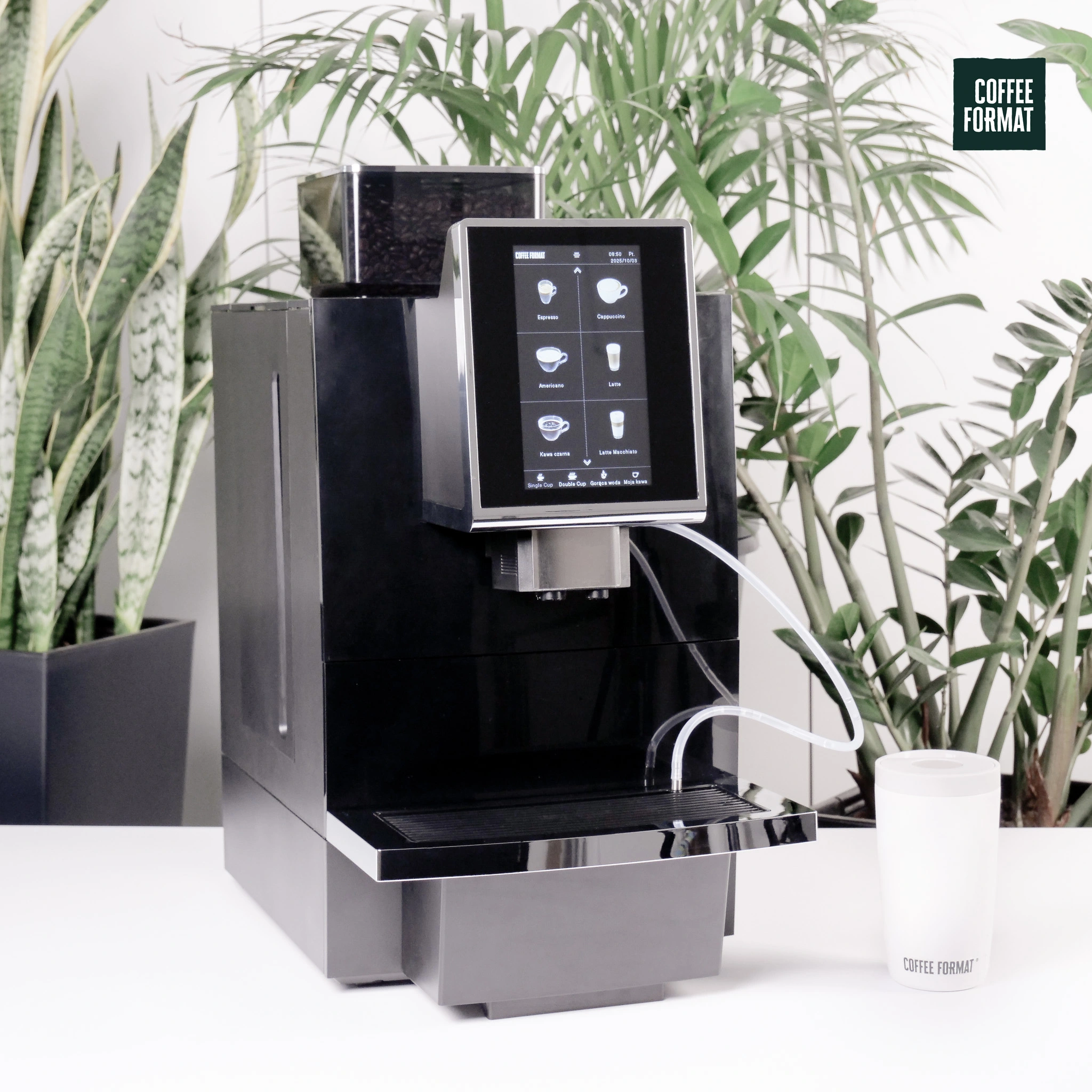 Coffee Format ATLAS W8L BLACK - nowy, premium, idealny dla Twojej firmy! NOWY