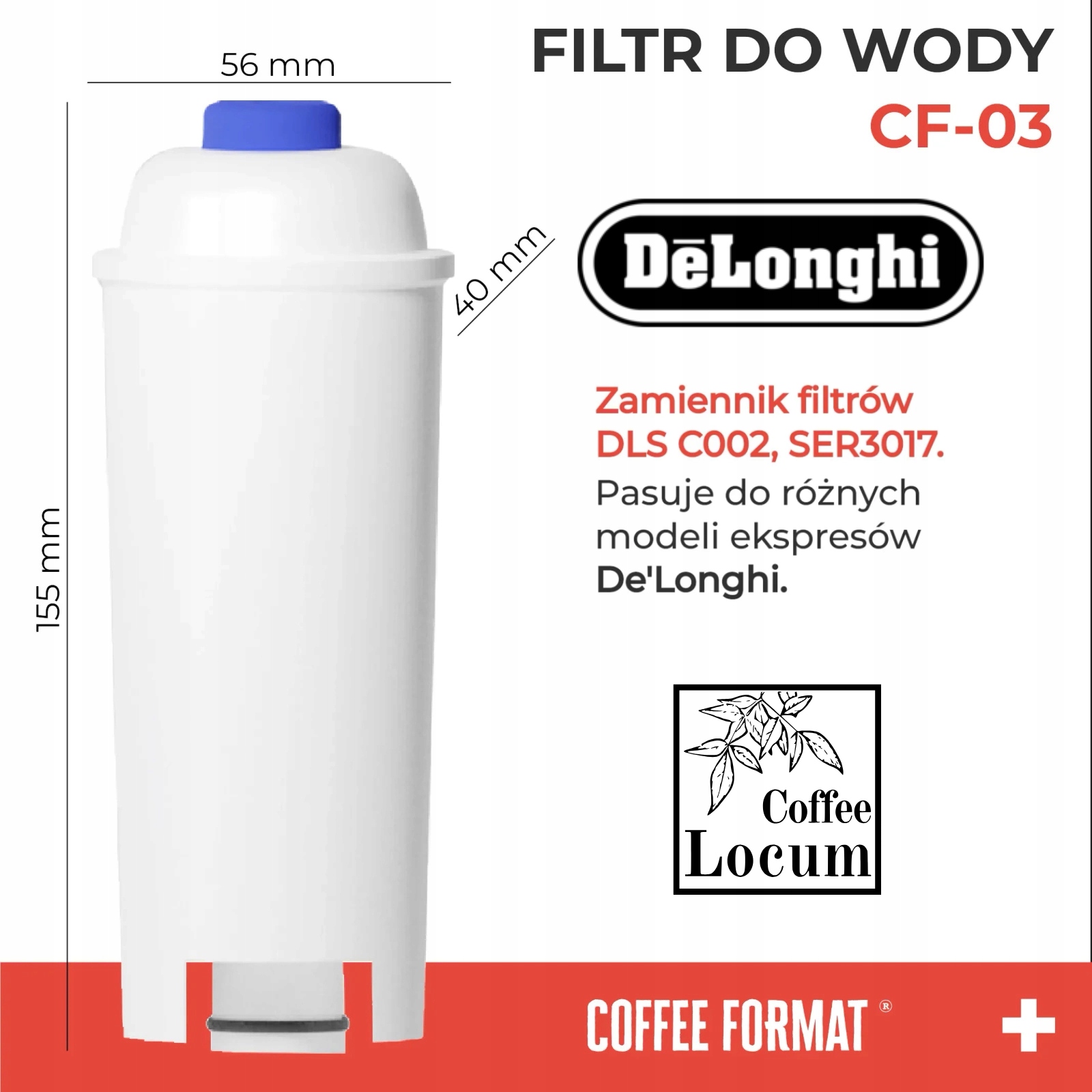 Coffee Format CF-03 Zamiennik FILTR WODY DELONGHI