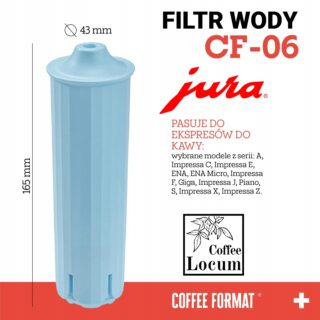Coffee Format CF-06 Zamiennik FILTR WODY JURA Claris Blue