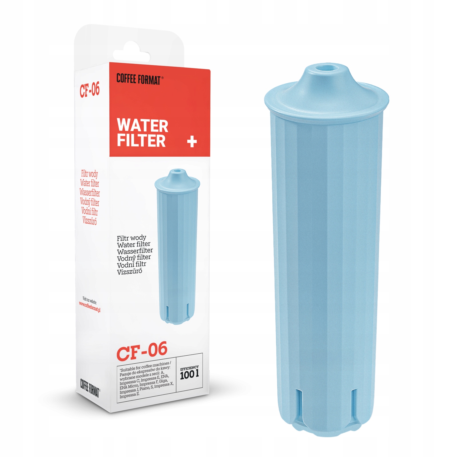 Coffee Format CF-06 Zamiennik FILTR WODY JURA Claris Blue - obrazek 2