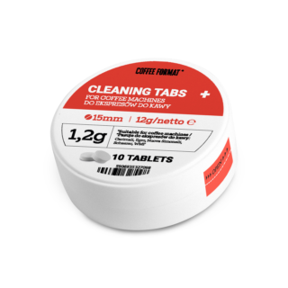 Tabletki czyszczące do ekspresów Cleaning Tabs+ 10 x 1,2g (pojemnik) COFFEE FORMAT