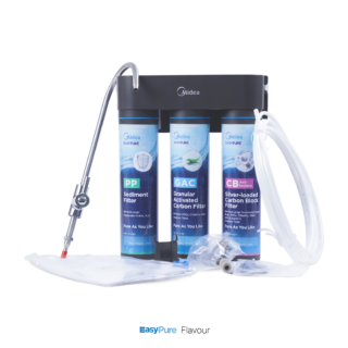 Filtr przepływowy Midea EasyPure Flavour- 3-stopniowa filtracja wody