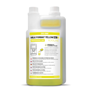 Płyn do czyszczenia systemu mlecznego Milk Format PRO Yellow 1000ml COFFEE FORMAT
